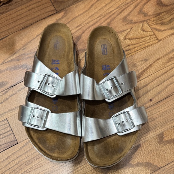 Birkenstock Shoes - Birkenstock Women's Silver Sandals